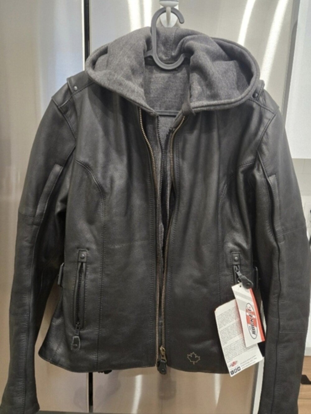 BNWT Joe Rocket Women's Black Leather Motorcycle Jacket! Size M